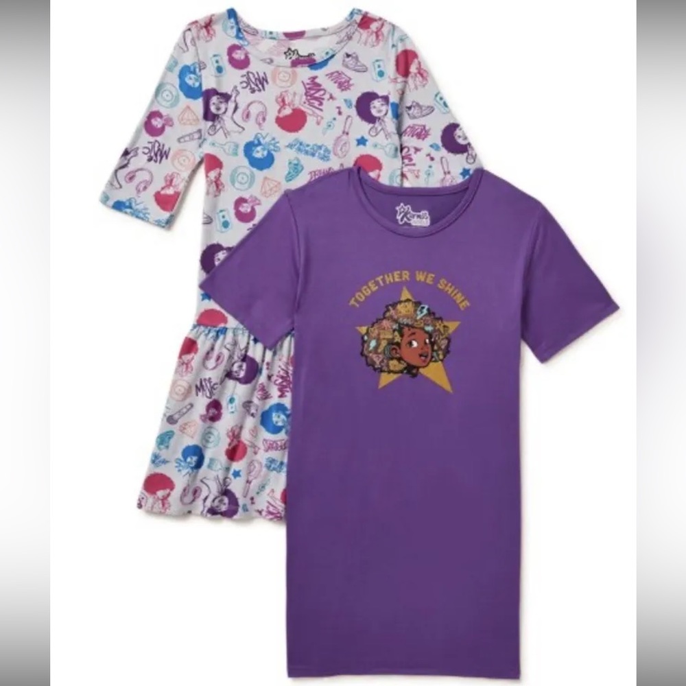 Girls Short Sleeve 2 pack Dresses KARMA’S WORLD